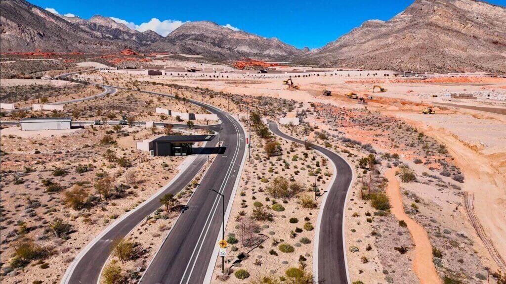 Astra at La Madre Peaks guard gate and custom homesites