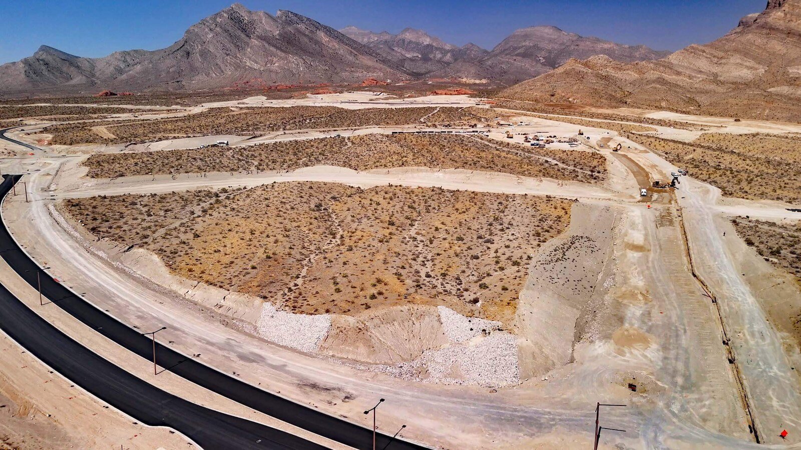 La Madre Peaks village development beneath the La Madre Mountains